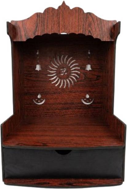 bhdcd Wooden pooja mandir Engineered Wood Home Temple