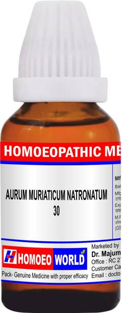 DR. MAJUMDER HOMOEO WORLD AURUM MURIATICUM NATRONATUM 30 Dilution