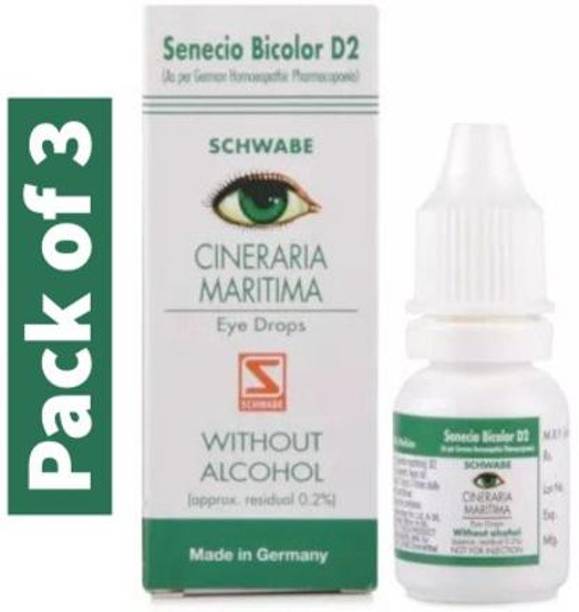 Dr.Willmar Schwabe Germany Cineraria Maritima - Senecio Bicolor D2 Without Alchohol (residue 0.2%) eye Drops