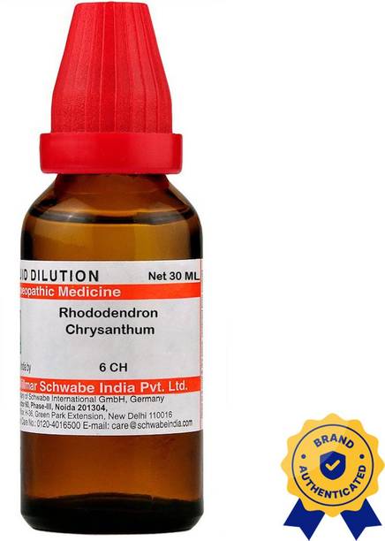 Dr.Willmar Schwabe India Rhododendron Chrysanthum 6 CH Dilution