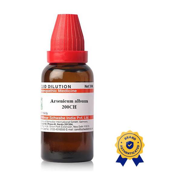 Dr.Willmar Schwabe India Arsenicum Album 200CH Mother Tincture