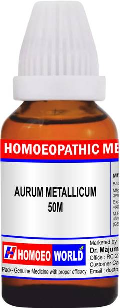 DR. MAJUMDER HOMOEO WORLD AURUM METALLICUM 50M Dilution