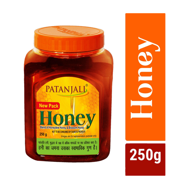 PATANJALI Pure Honey, No Sugar Added, Unprocessed and Organic Honey, Shahed