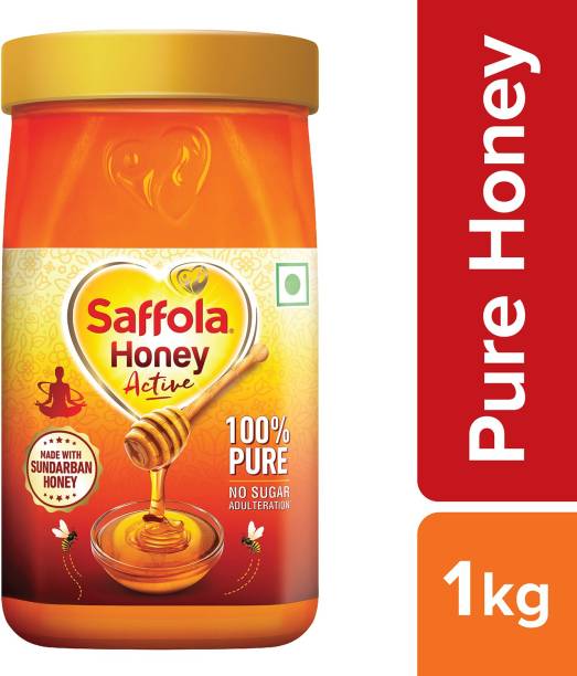 Saffola Honey Active, Made with Sundarban Forest Honey, 100% Pure, No sugar adulteration