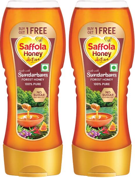 Saffola Honey Active, Made with Sundarban Forest Honey, 100% Pure