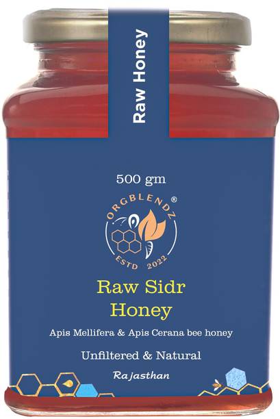 ORGBLENDZ Raw Organic Wild Berry(Sidr) Honey, Unprocessed, Unheated,Non Pasteurized
