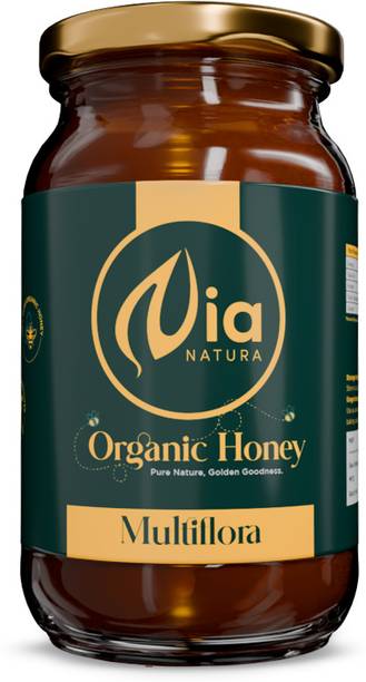 Nia Natura 100% Pure Organic Honey 500g | Unprocessed, Raw, Without Sugar | Multiflora
