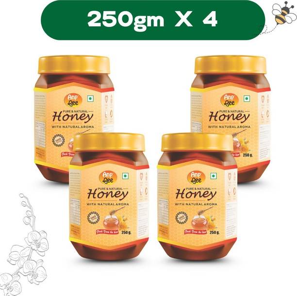 ANP BEE Raw Unpasteurized Natural Honey I NMR Tested, No Added Sugar, Unfiltered Honey