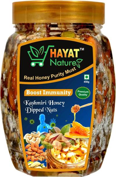Hayat Nature Organic & Pure Kashmiri Honey With Roasted and Crunchy Dryfruits & Nuts with 100% Immunity & Energy Booster