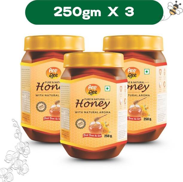 ANP BEE Raw Unpasteurized Pure Natural Honey I NMR Tested I Unfiltered Honey I 250 Gram