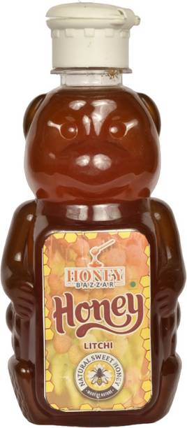 honeybazzar Litchi Honey - 100% Pure, Organic, Unprocessed Natural Shahad - 500g