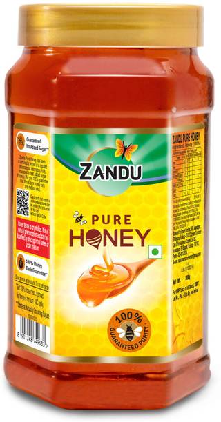 ZANDU Pure Honey, 100% Purity, No Added Sugar