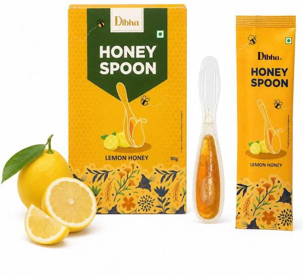 Dibha Lemon Honey Spoon (10pcs) | Mess-Free, Easy to Use & Travel-Friendly