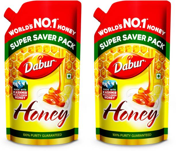 Dabur Honey Refill Pouch | 100% Purity Guaranteed | World's No.1 Honey Brand