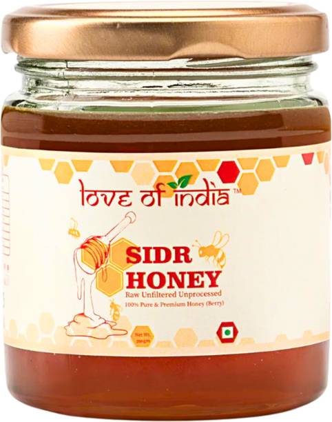 Love Of India SIDR Honey (Raw, Unprocessed, Unfiltered, Pure & Premium Honey) Jujube Berry