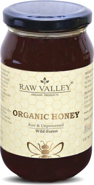 RAW VALLEY Raw Organic Honey | NPOP Certified| Unprocessed & Unpasteurised| NMR Tested Pure