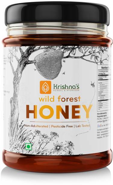 Krishna's Herbal & Ayurveda Wild Forest Honey | No Additives Or Preservatives | Non Adulterated