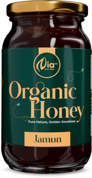 Nia Natura 100% Pure Organic Honey 250g | Unprocessed, Raw, Without Sugar | Jamun