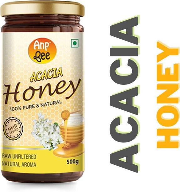 ANP BEE Raw Unpasteurized Pure Acacia Honey with Natural Aroma 500g I NMR Tested