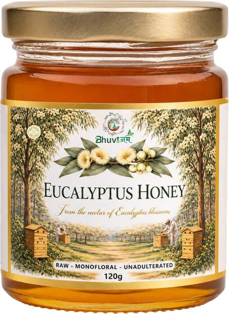 Bhuvinam Natural Eucalyptus Honey 120 g Pure Raw Unprocessed Honey