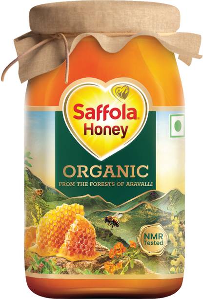 Saffola Organic Honey, NMR Tested, 100% Pure, Wild Forest