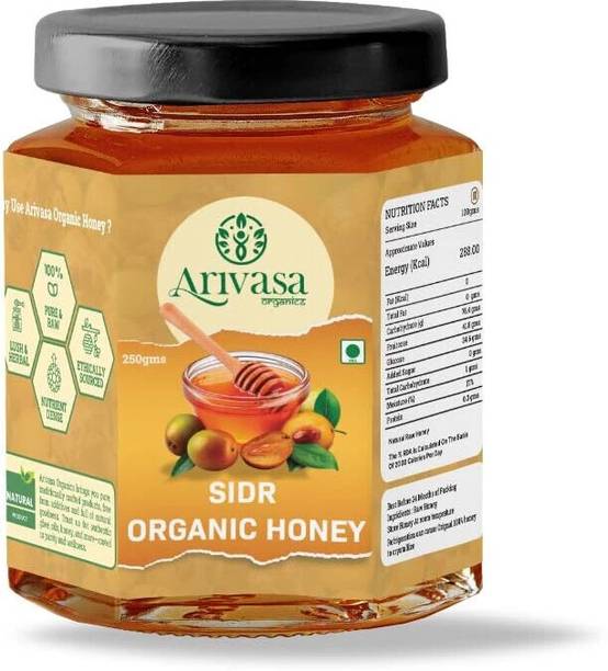 Arivasa Organics Sidr Honey 100% Pure, Boosts Immunity, Energy & Natural Detox