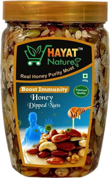 Hayat Nature Dry fruits & Nuts dipped with honey |100% Immunity & Energy Booster