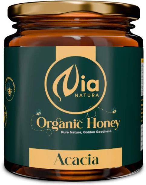 Nia Natura 100% Pure Organic Honey 250g | Unprocessed, Raw, Without Sugar | Acacia