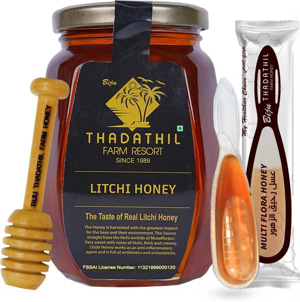 THADATHIL Litchi Honey – 100% Pure & Natural, Sourced from Muzaffarpur Orchards