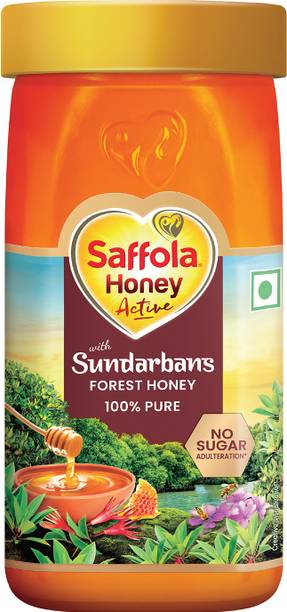 Saffola Honey Active, Made with Sundarban Forest Honey, 100% Pure