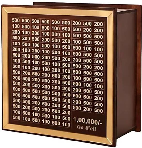 ALKA Money Saving Box | Cash Saver Money Box with Counting Target | ?1,00,000 Savings Coin Bank