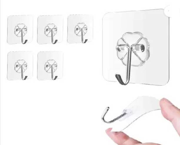 BuzzLink Strong Adhesive Wall Hooks Sticky Hanger Holder for Kitchen Bathroom Hook Hook 5