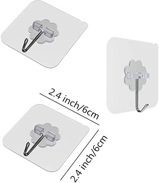 KRAZE Heavy Duty Sticky Strong Hooks|Multifunctional Home Storage Pinx10.394 Swivel Hook 10