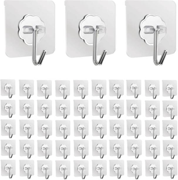 Shalvi Adhesive Hooks for Wall, Sticky Wall Hook for Hangers,Bath