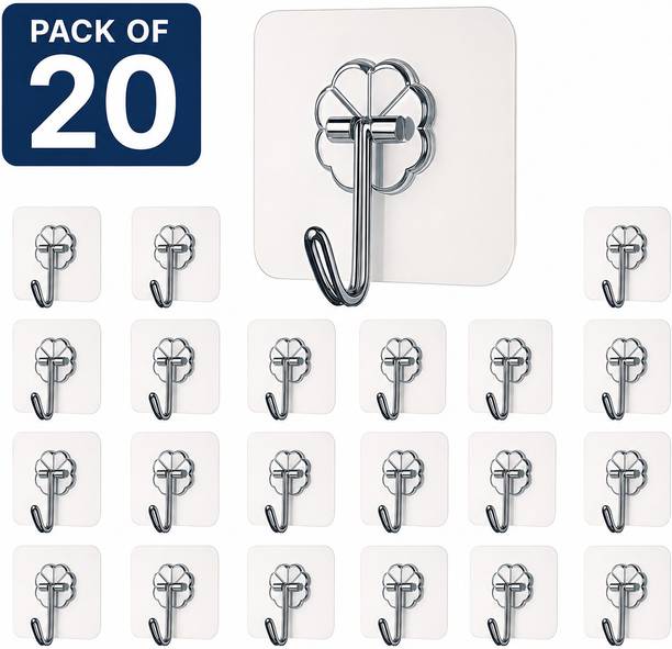 DEAGAN Strong Adhesive Wall Door Sticky Hanger Holder for Kitchen And Bathroom H