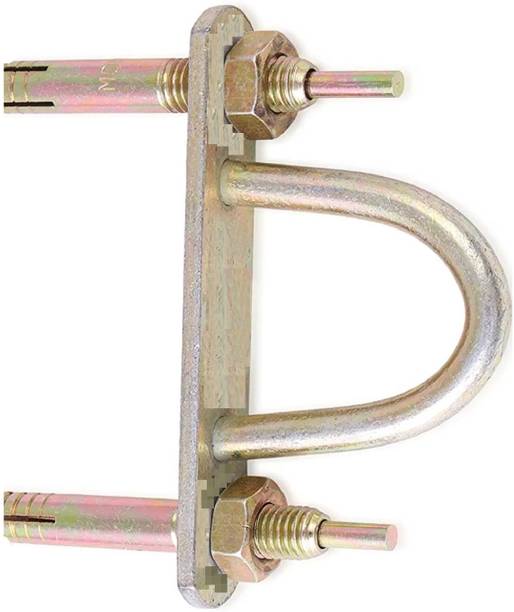 Q1 Beads D-Hook Hanger with Fasteners 10X100 mm for Hanging Ceiling Fan or Jhoomer swing Hook 1