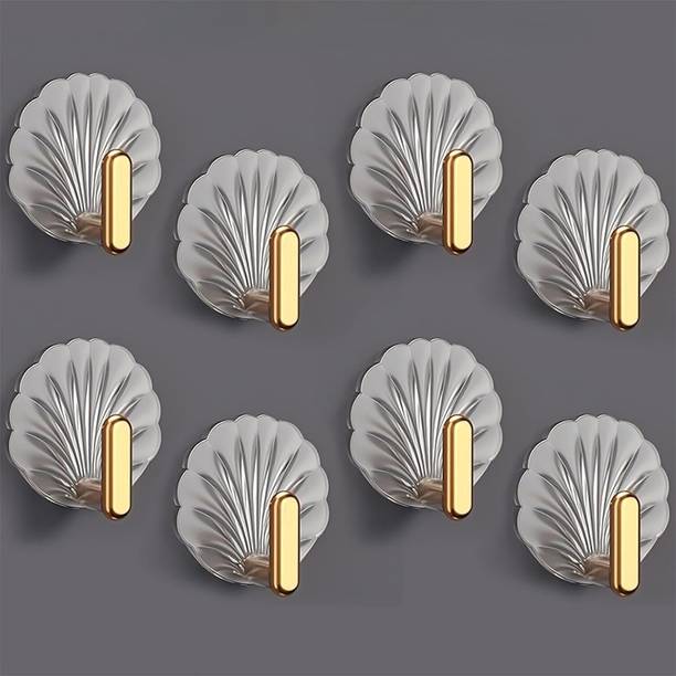 XBEY Shell Shaped Self Adhesive Wall Hooks for Keys, Towels & Accessories Hook 8