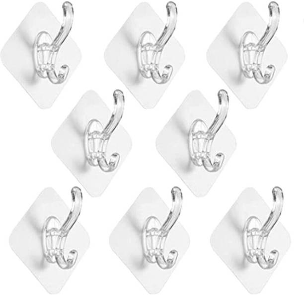 XBEY Single Coat Hooks Without Drilling Sticker Heavy Items Wall Hangers Hook 8