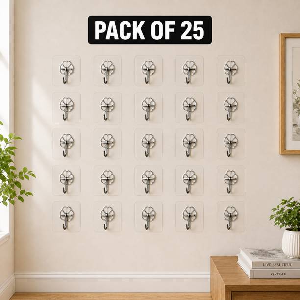 XELTRON XELTRON Strong Adhesive Wall Door Sticky Hanger Holder for Kitchen Bathr