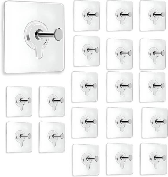 दलुचि Strong Adhesive Photo Frame Wall Hooks Sticky Hanger Holder for Home 20 - दाँतोंवाला