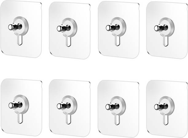 CANWAY Adhesive Nail Wall Hooks for Hanging Kitchen Household and Bathroom Accessories Hook 8