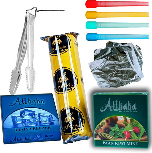 Misr Puff Combo Of Flavour & Tong & Hookah Charcoals