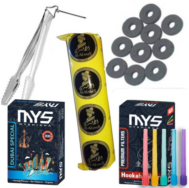MYSHISHA Hookah Accessories 5 Mouthpiece Tips & MYS Dubai Special Hookah Flavor