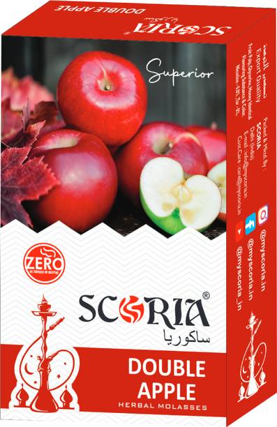 SCORIA Premium Quality Herbal Hookah Molasses Double Apple Hookah Flavor