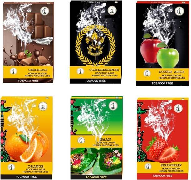 Sethi Traders PUFFSMART Double Apple, Brain-o- Freeze, Chocolate, ORANGE, STRAWBERRY Hookah Flavor