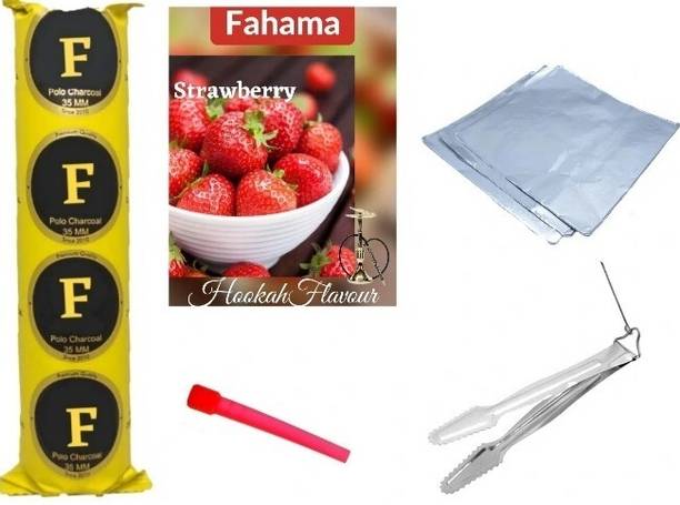 FAHAMA MAGIC COIL STRAWBERRY FLAVOR CHIMTA FOIL PAPER MOUTH TIP COMBO STRAWBERRY Hookah Flavor
