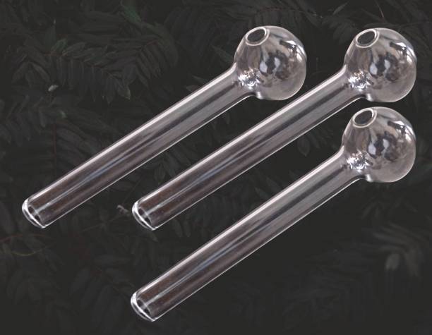 All Of All 4"clear glass oil burner pipe Borosilicate Glass Outside Fitting Hookah Mouth Tip