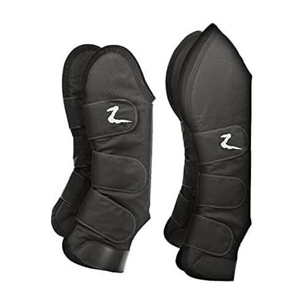 BLESSING PET SUPPLY Packs of 4 pcs horse travlling boots with paded silk lining 