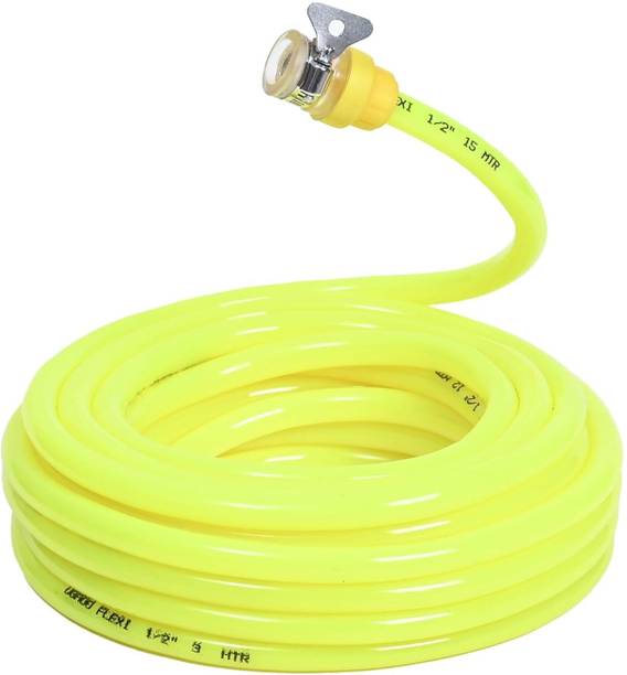उगाओ Flexi Water Hose PVC Pipe with Leak-Proof Tap Adaptor (10 m) Heavy Duty Pipe for Garden, Home and Car Washing होज़ पाइप