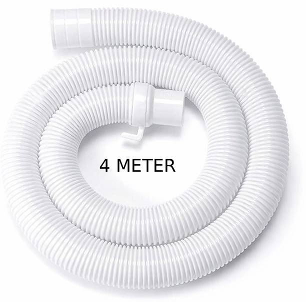 Primehomeenterprises 4 Meter White Washing Machine Drain Pipe Hose Pipe